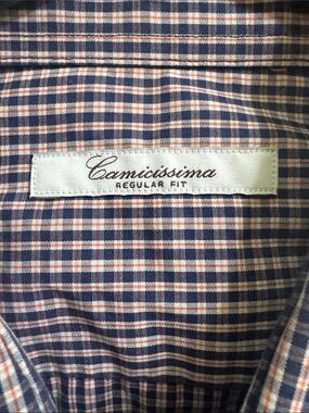 Camicissima blue and red plaid shirt, 45/18